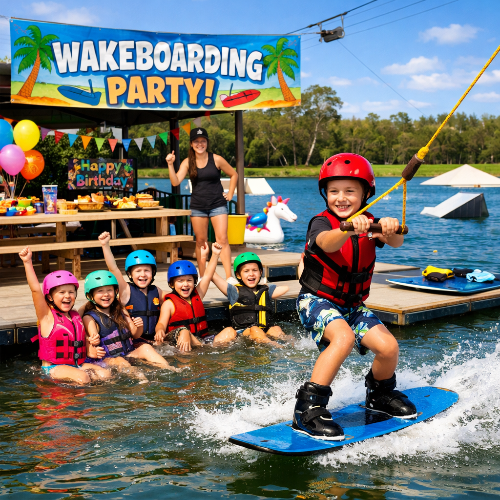 Gold Coast Kids Wakeboarding Party Event | GC Wake Park
